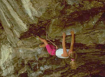 Robyn Erbesfield  5.13b (F 8a)  "Evil", 